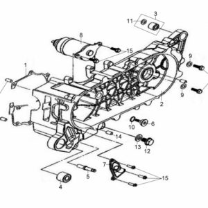 E12-Blok motora lijevi/anlaser